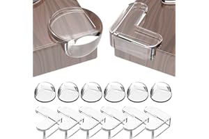Peakally Corner Protectors for Baby Pack of 12, Thick Table Furniture Edge Protectors for Kids with Strong Adhesion, Corner Guard & Edge Safety Bumpers Clear - 6 R and 6 L