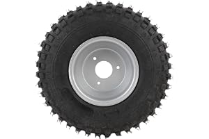 Acouto 16x8-7 Däck med Fälg 16x8-7 Hjul och 6pr Punkteringsbevis ATV UTV Go Kart Cart Däck Speciellt Utformat Slitbanemönster