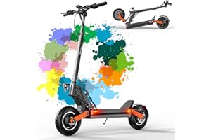 JOYOR Trottinette Électrique Adulte, Batterie 60V/48 13/18Ah,Moteur 600/2000W,Trotinette Electrique Puissante Tout Terrain Ultra Legere Double Suspension,10 Pouces Scooter Électrique lectrique