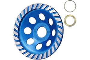 SALI Diamond Concrete Grinding Wheel 4 1/2 inch for Polishing and Cleaning Stone Concrete Surface, Cement, Marble, Rock, Granite, and Thinset Removing, Angle Grinder Turbo Wheels Cup 115*22.2*10 MM