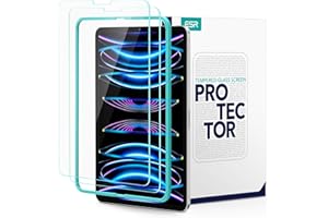 ‎ESR ESR Schutzfolie kompatibel mit iPad Pro 11 Zoll (2022/2021/2020/2018) und iPad Air 5/4 (2022/2020, 10,9 Zoll), Hartglas Folie mit Ausrichtrahmen, kratzfest, HD-Klarheit, 2 Stück