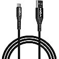 KIDA USB to USB Type C Fast Charging 1M Fast Charging Cable 3A QC 3.0 Data Cable Compatible with Samsung Galaxy S21 S10 S9 S8, One Plus 10R, 10Pro Nord & other phones (Black)