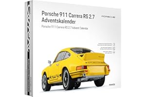 ‎FRANZIS FRANZIS 67273 - Porsche 911 Carrera RS 2.7 Adventskalender - Modellbausatz im Maßstab 1:24, inkl. Soundbasis und 52-seitigem Begleitbuch