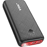JIGA Power Bank, 30000mAh Portable Charger with 3 Outputs & 3 Inputs, Fast Phone Chargeur with Flashlight, Ultra-High Capacit