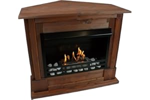 Kaminbau Mierzwa angolo Camino Caminetto Ciminiera a gel et etanolo Rafael Deluxe - Noce