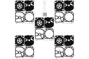 QAZAKY 5pc carburatore a membrana Guarnizione Rebuild Kit di riparazione per Stihl FS106 FS108 FS120 FS200 FS250 FS300 FS350 FS400 FS450 Zama RB-40 RB-85 C1Q-S33-S34 C1Q C1Q-S35-S36 C1Q