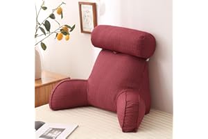 FEAW Lesekissen mit Armlehnen,Rückenstütze ​Kopfkissen,Bequemes Kissen,für Lesen,Arbeiten,und Spielen auf dem Bett,Sofa,oder Couch