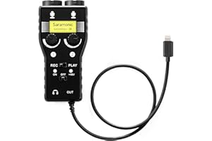 Saramonic SmartRig+DI - Interfaccia microfono/chitarra 2 Ch Lightning