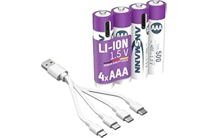 Ansmann Micro AAA 500 Typ USB-C 4er Blister (400mA