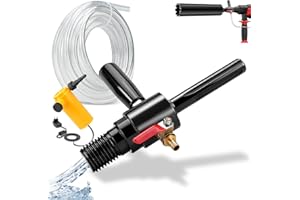 XIIW Adaptateur 1 1/4" UNC vers SDS Max avec arrosage automatique, injection d'eau incluse, 4m tuyau + pompe. Pour couronnes diamant, carotteuses et alésoirs SDS Max