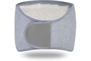 QCHOMEE Winter Thicken Cashmere Waist Warmer Band Thermal Abdominal Binder Stomach Lumbar Back Support Brace Waist Wrap Belt Band Back Kidney Warmer Recovery for Women Men Waistline 34-43inch