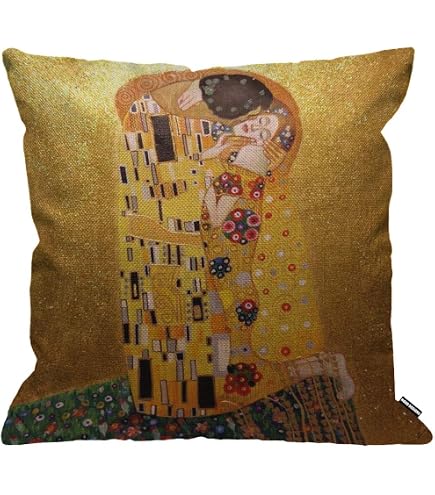 Federa Cuscino HGOD DESIGNS Van Gogh - Mandorlo In Fiore, 45x45 Cm, Misto Cotone E Lino, Doppia Stampa, Cerniera Nascosta