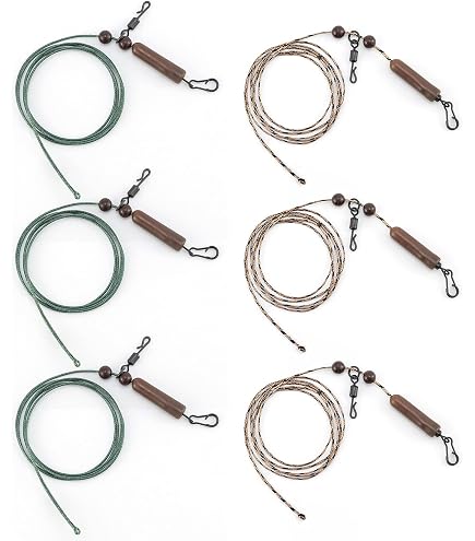 Lot 5 Tubes Pêche Pré-montés Hélicoptère - Anti-enchevêtrement - Sans Plomb