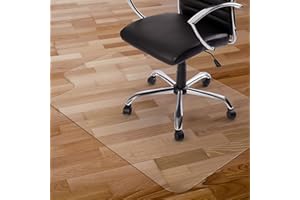Kuyal Clear Chair Mat, Hard Floor Use, 90x120cm Transparent Office Home Floor protector mat Chair mats