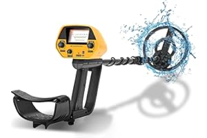SEAAN Metal Detectors, Lightweight Gold Detector with 20cm Waterproof Search Coil, Height Adjustable for Kids Beginners Treasure Hunting, DISC & All Metal Modes