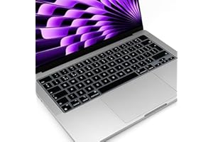 MASIBLOOM Silikon Tastatur Cover Skin für 2025-2022 MacBook Air 15/13,6 Zoll & Pro 14/16 Zoll M4 M3 M2 A3240 A3241 A3114 A3113 A2941 A2681 A2992 A2918 A2991 Tastaturschutz Protector Zubehör
