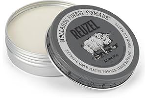 Reuzel Extreme Hold Matte, Strong Hold and Low Shine Pomade 3.38oz/95g
