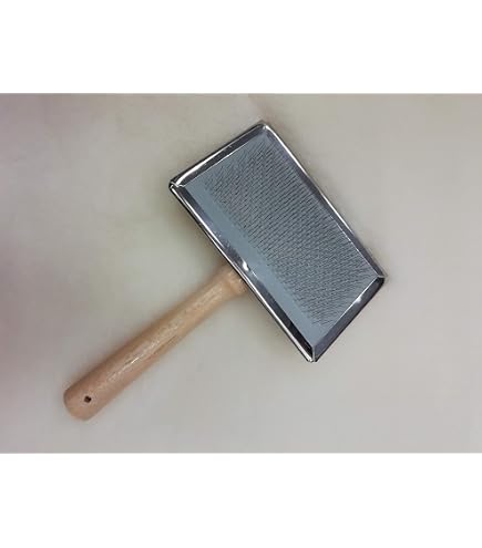 Holz-Teppichbürste Für Schaffelle & Naturteppiche – Praktisch, Kompakt Mit Drahtborsten | 8,9x5,1 Cm