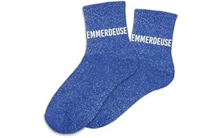 STC Chaussettes à paillettes Emmerdeuse femme