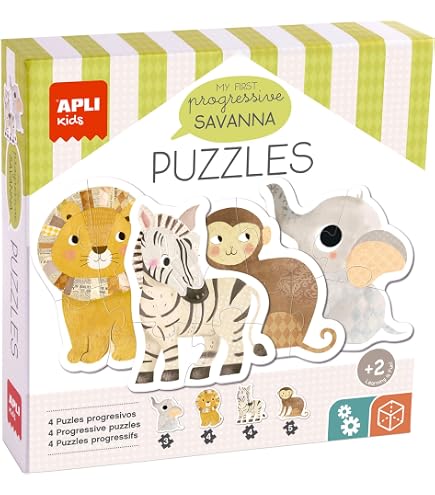 Apli kids 18820-Puzzle Osservazione Città-104 pezzi dimensioni 5 x