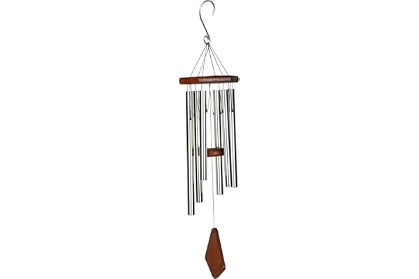 NATURE's premium mELODY woodstock chimes env. 71 cm (28 "), argent