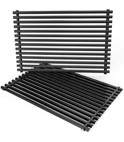 WELL GRILL 43,5 x 15 cm, in acciaio inox, per barbecue a gas, per Weber, Landmann, Enders, Charbroil e molte diverse marche di barbecue a gas (confezione da 3