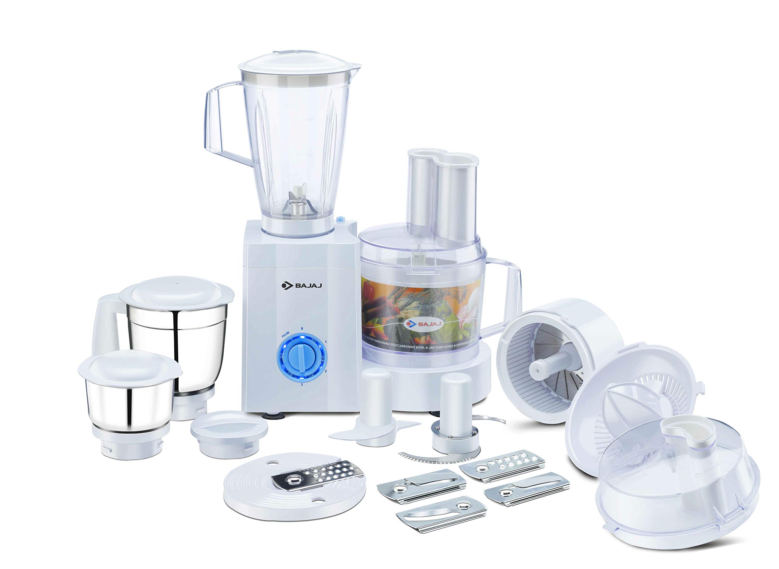 Bajaj 600W Food Processor with 3 Jars Review: Efficient Kitchen Companion