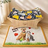 GOBYPET Kedi Hamağı ve halısı, Kedi Berjeri, Sallanan Sandalye Yatağı, K&ouml;pek Yatağı, K&ouml;pek Salıncağı (Lacivert Kedi)