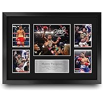 HWC Trading FR A3 Manny Pacquiao Boxing Gifts Printed Signed Signature