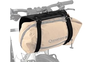 Qunature Porte-Bagages Avant pour vélo de Route VTT, Support de Guidon Vélo Réglable – Système de Fixation Avant pour Sac de Guidon, Sac Étanche, Sac de Couchage