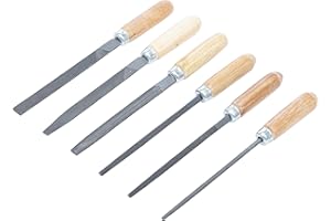 BGS Diy 50204 | Juego de limas para llaves | mango de madera | 100 mm | 6 piezas