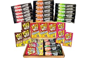 EFFERIXO Ultimate Popping Candy Bundle | 24 Pack Fizz Wiz & Tango Variety Box | Includes Every Flavour | Strawberry, Cherry, Apple, Orange & Cola | Vegetarian & Halal Sweets | Letterbox Sized