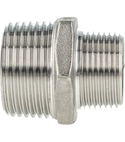MegaHaustechnik Reduziernippel V4A Edelstahl – AG 1 1/4" X 1" Zoll, Für Trinkwasser & Hausinstallation