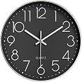 Orologio da parete moderno e minimalista in plastica con movimento silenzioso al quarzo | Leroy