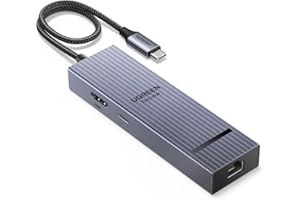 UGREEN Revodok Pro 1061 10Gbps Hub USB C Ethernet Gigabit HDMI 4K 60Hz PD 100W Adaptador Tipo C 3.2 Compatible con MacBook Air, iPad, iPhone 17 Pro MAX Air, Surface, Galaxy Tab S9