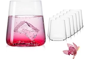 IMPERIAL GLASS Imperial, Bicchieri Drink in Vetro da 370 ml (max. 450 ml), Set da 12 Bicchieri per Acqua, Succo di Frutta, Whisky
