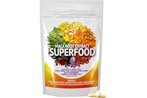 MOOVWELL High Strength Maca Root Extract Pills for Men & Women | Natural Energy, Stamina & Performance Support | Vegan & Halal | 2000mg Per Serving | 60 Tablets | UK Made | Protein Superfood Tablets