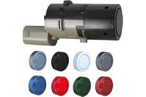 INCONNU TeileFux24 Parksensor PDC Wagenfarbe für BMW 5er E60 E61 incl. Touring Bis 2007 Vor-Facelift VORNE (WA14 Mineral-Silber)