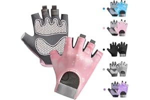 CubePlug Boys Girls Non-Slip Cycling Gloves Half Finger - Padded Grips Palm for Unisex Children, Ideal for Summer Riding, MTB, Bike, Sports, Hiking, Climbing, and Gym