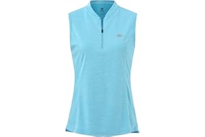 MoFiz Top Femme sans Manches Débardeur Sport T Shirt Respirant avec Fermeture éclair