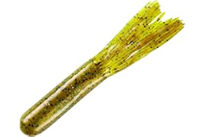 YUM LURES YUM Tube Soft Plastic Bass Fishing Lure - Designed Specifically for Bass, 4 Inch Length, 6 per Pack