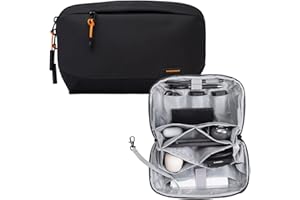 Sequpr Sac de Rangement Câbles, Organisateur d'accessoires Électroniques, Tech Pouch, Pochette Organisateur de Gadgets, Pochette de Rangement pour Chargeur Câbles Accessoires de Voyage