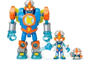 SUPERTHINGS RIVALS OF KABOOM Superbot Kazoom Power – Articulated robot with combat accessories, exclusive 1 x Kazoom Kid and 1 x SuperThing
