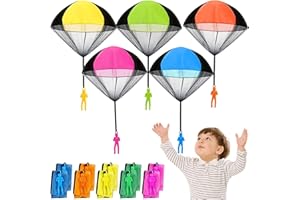 Jiosdo Fallschirm Spielzeug Kinder, 10 Stück Fallschirmspringer Outdoor Spiele, Wurfspiel, Kleine Geschenke, Give Aways Mitgebsel Kindergeburtstag Gastgeschenke, Gartenspielzeug für Draußen