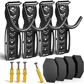 VOUNOT&reg; Bicycle Wall Mounts, Hook for Hanging Bike, Holds Up to 30 kg Each, Vertical Storage Bike Rack for Home, Garage, Base