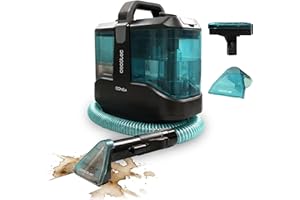 Cecotec Limpiador Aspirador de Tapicerias y Alfombras con Cable Compacto Conga 3000 Carpet&Spot Clean X-Treme. 450W, 13kPa, Depósito de Agua Limpia 1000ml y Agua Sucia 550ml, Spray Pulverizador