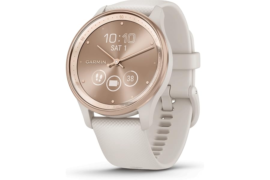 Garmin vívomove Trend [renewed] – Smartwatch mit analogen Zeigern und Touchdisplay, Fitness-/Gesundheitsfunktionen, Schlafanalyse,