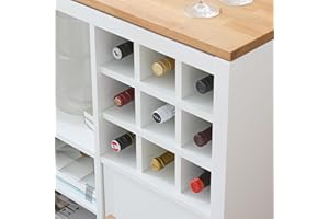 ‎IKEA IKEA Kallax Einsatz | Regaleinsatz f. 9 Flaschen | H x B x L : 33 x 33 x 36 cm | Fachgröße: 10 x 10 cm | Weinflaschen Lagerung im Kallax Regal | Weinregal Flaschenregal Flascheneinsatz | weiß