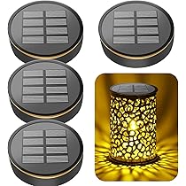 Solarleuchten Ersatzdeckel 8,12cm - IP65 Wasserdicht Mit 600mAh