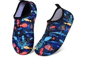 AMBANDIER Kids Water Shoes,Toddler Swim Beach Shoes for Boys Girls,Children Pool Shoes Quick Dry Non-Slip Aqua Socks,Infant Barefoot Skin Water Socks for Swimming Pool Surfing Outdoor Sports Holiday Essentials